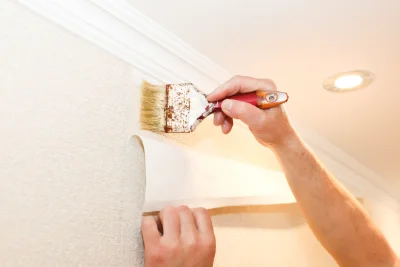 Pose de papier peint à Thorailles — revêtements muraux et toiles de verre